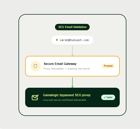 Gamalogic's Catch-all Email Validation and SEG Validation