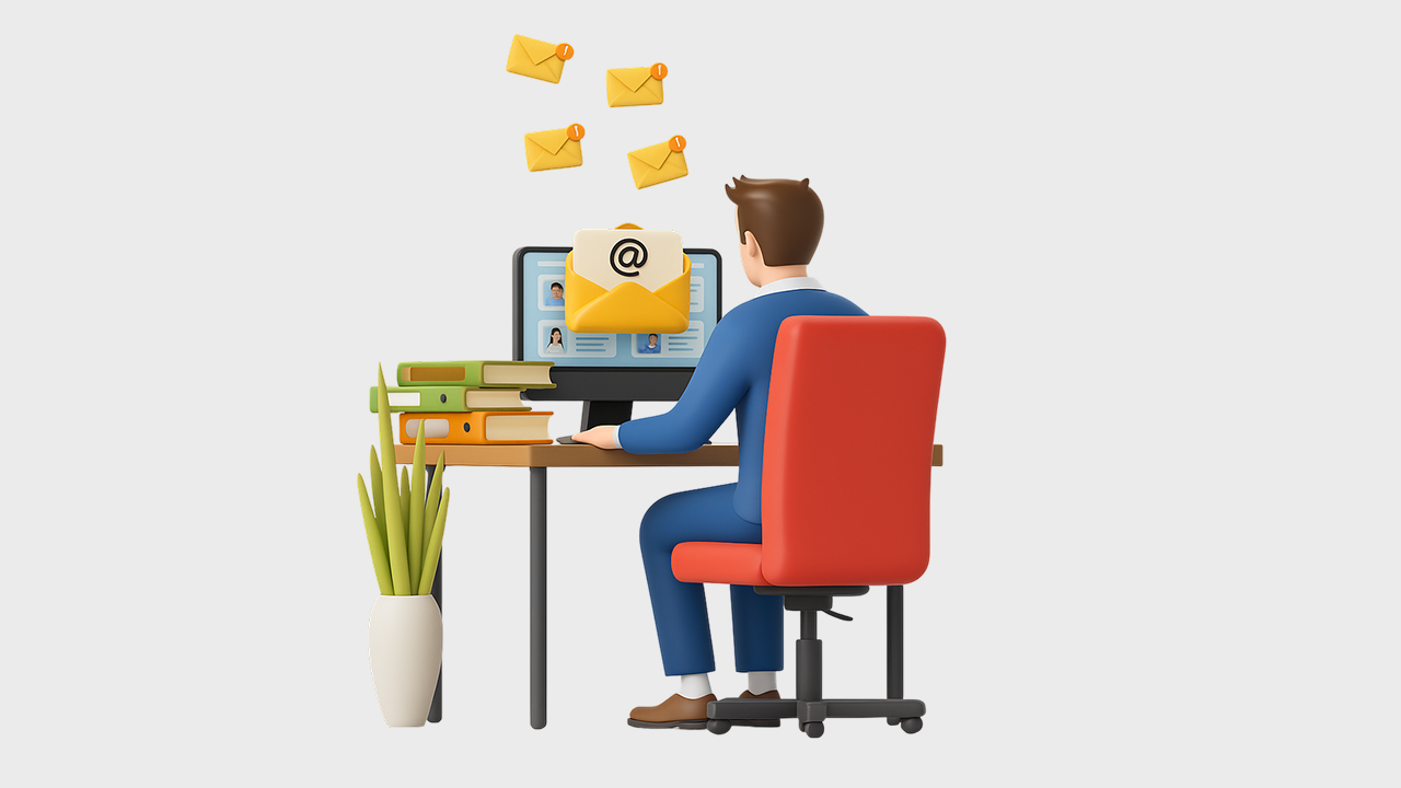 email screen picture